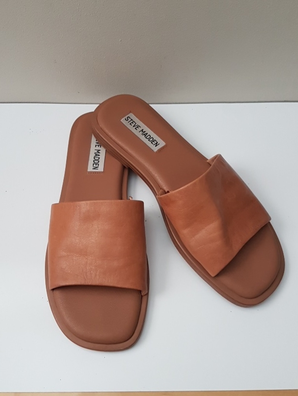 Steve Madden Brown  Slide Sandals